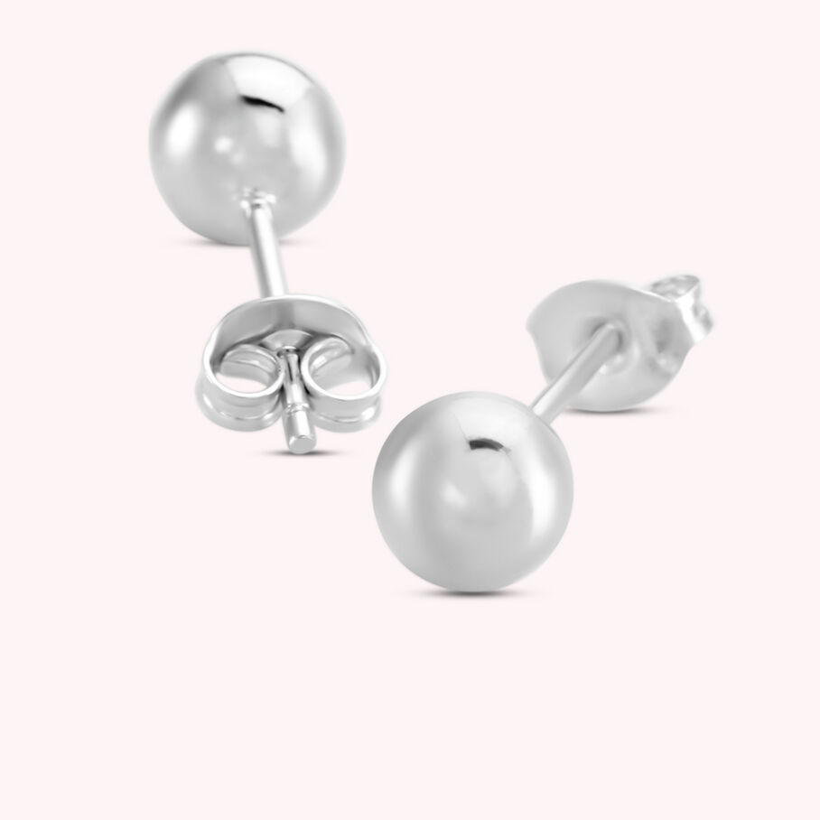 Stud earrings BOULE - Silver - All earings  | Agatha