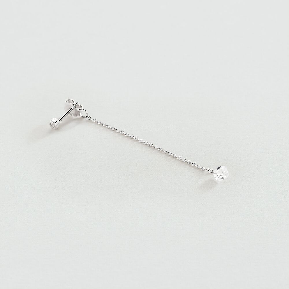 Piercing stud PERCEE - Crystal / Silver - Jewellery  | Agatha