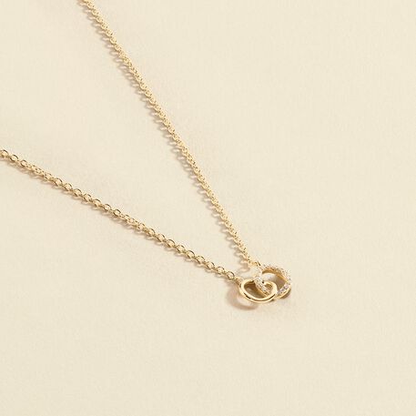 Choker necklace RONDOU - Crystal / Golden - 9:42  | Agatha