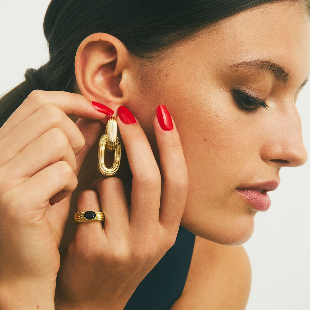 Thin ring HAUSSMANN - Brown / Gold - BACKSTAGE  | Agatha