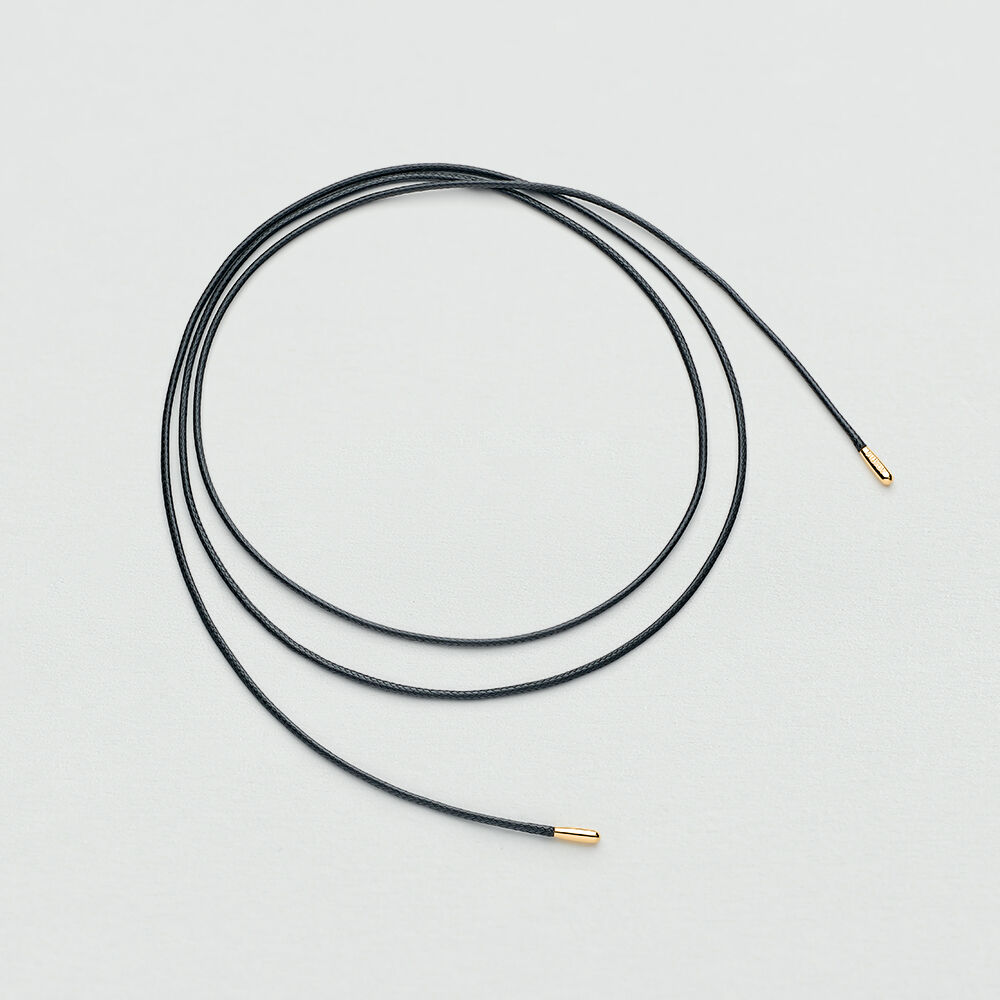 Long necklace CORD - Black - All Talismans  | Agatha