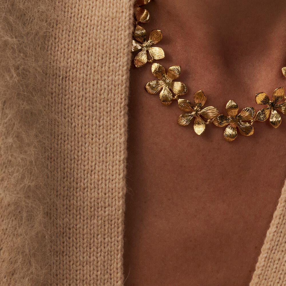 Choker necklace BLOOM - Golden - All jewellery  | Agatha