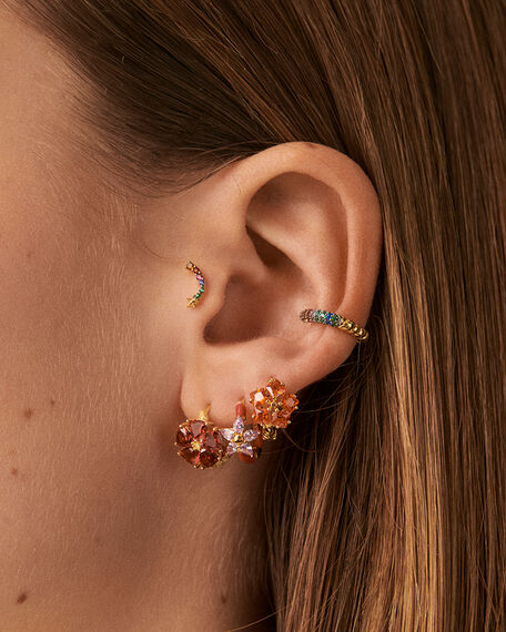 Piercing stud SPACEAGE - Multicolor / Gold - All jewellery  | Agatha