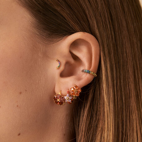 Piercing stud SPACEAGE - Multicolor / Gold - All jewellery  | Agatha