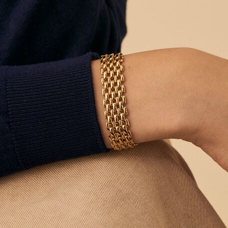 Link bracelet MINUIT - Golden - All bracelets  | Agatha