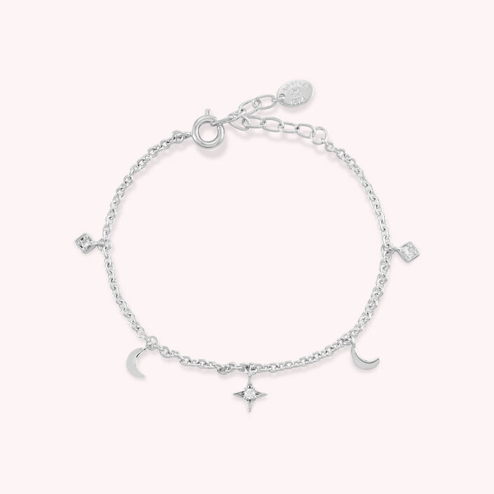Link bracelet GALAXIE - Crystal / Silver - All bracelets  | Agatha
