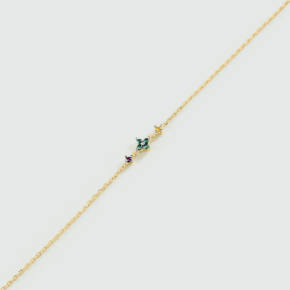 Link bracelet BELOVED - Multicolor / Gold - Bracelets  | Agatha