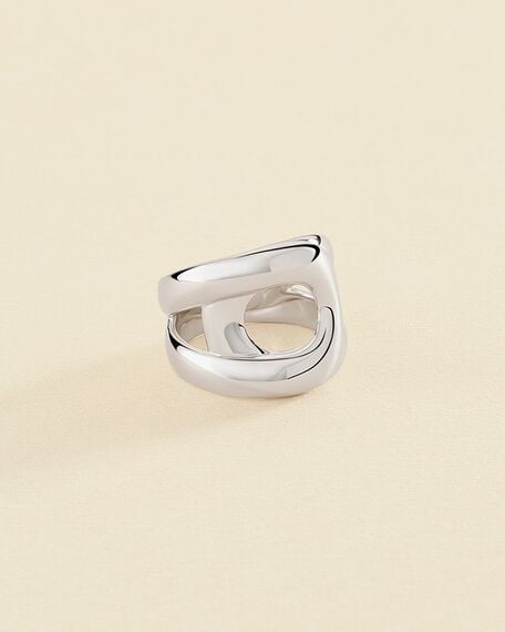Large ring CURVE - Silver - All jewellery  | Agatha