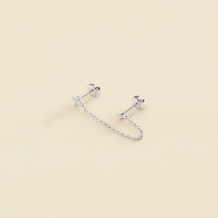 Piercing stud MIX& MATCH - Crystal / Silver - All jewellery  | Agatha
