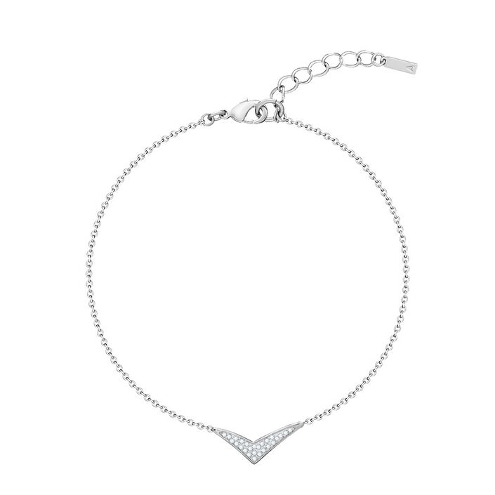 Link bracelet BIRD - Crystal / Silver - Bracelets  | Agatha