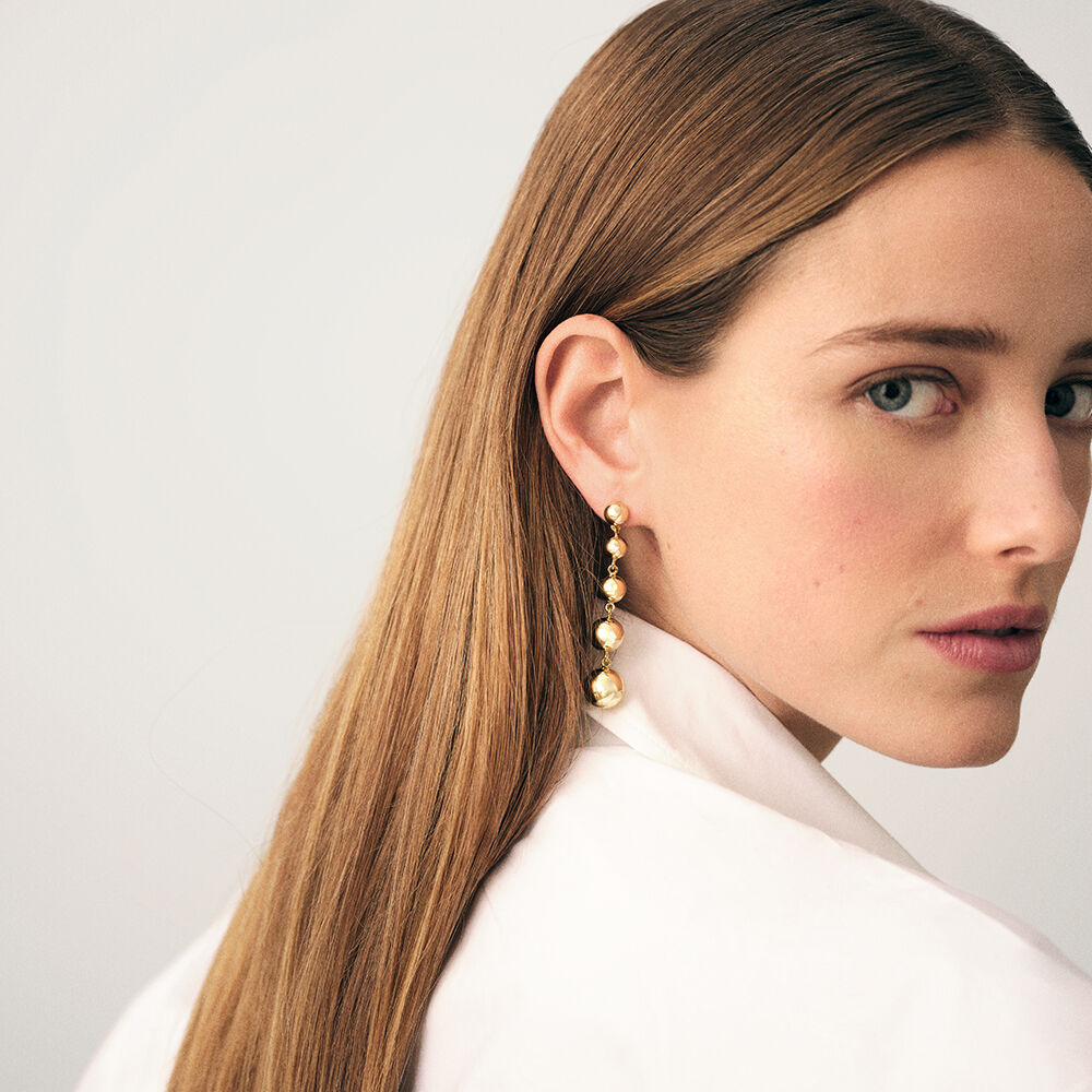 Long earrings PALAIS ROYAL - Golden - Earrings  | Agatha