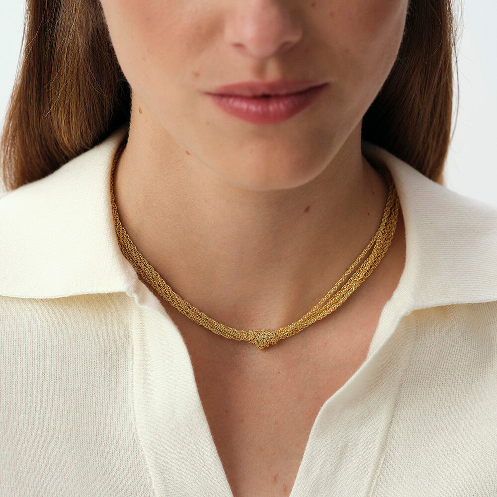 Choker necklace SOLFERINO - Golden - Choker necklace  | Agatha