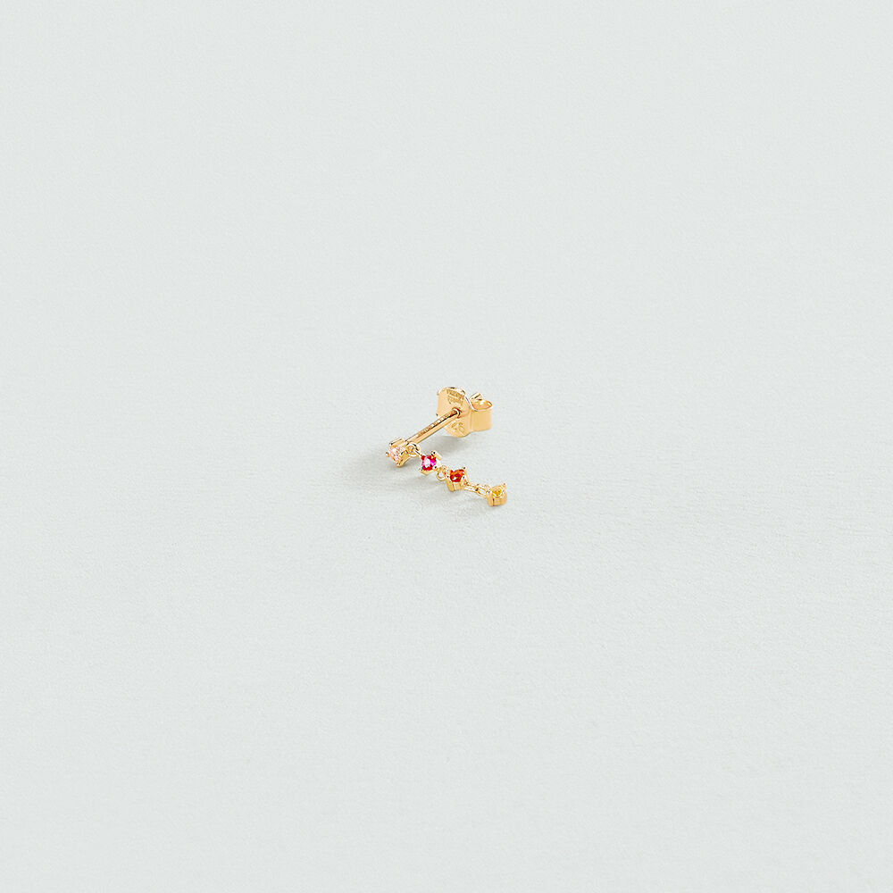 Piercing stud LISE - Pink / Gold - Jewellery  | Agatha