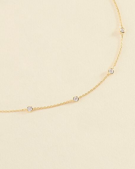 Choker necklace BRILLANT - Crystal / Golden - All jewellery  | Agatha