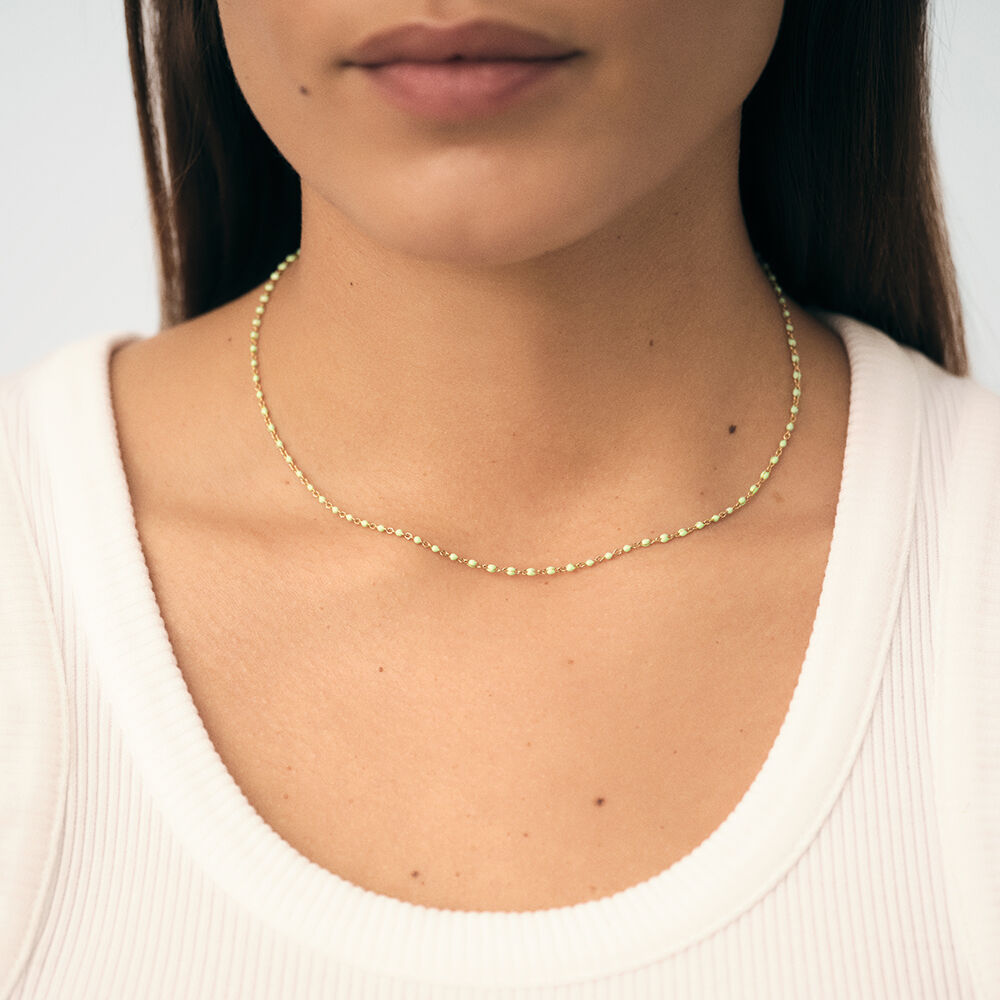 Choker necklace SMARTY - Turquoise / Gold - Choker necklace  | Agatha