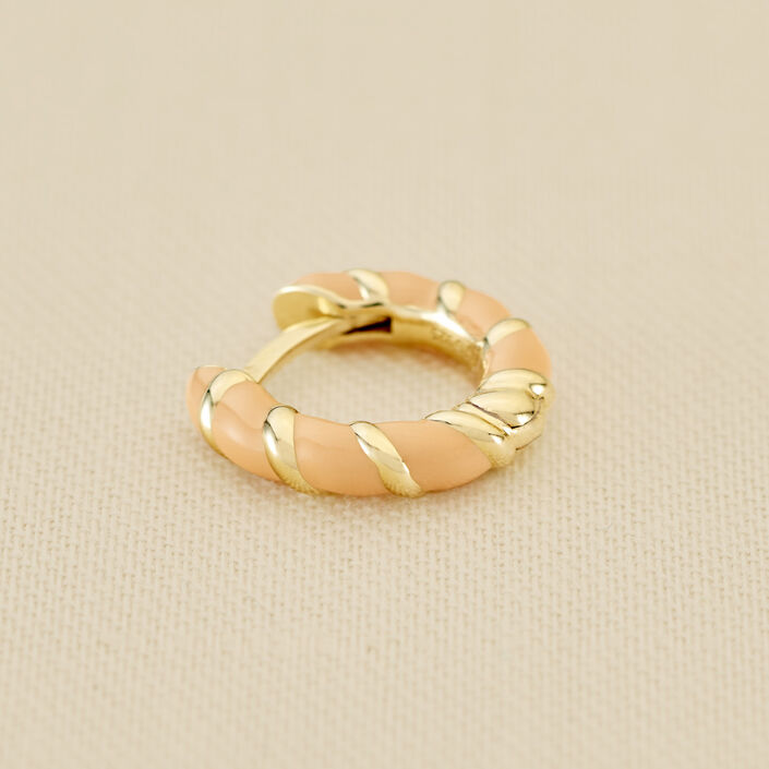 Hoop piercing MIX& MATCH - Orange / Gold - All jewellery  | Agatha