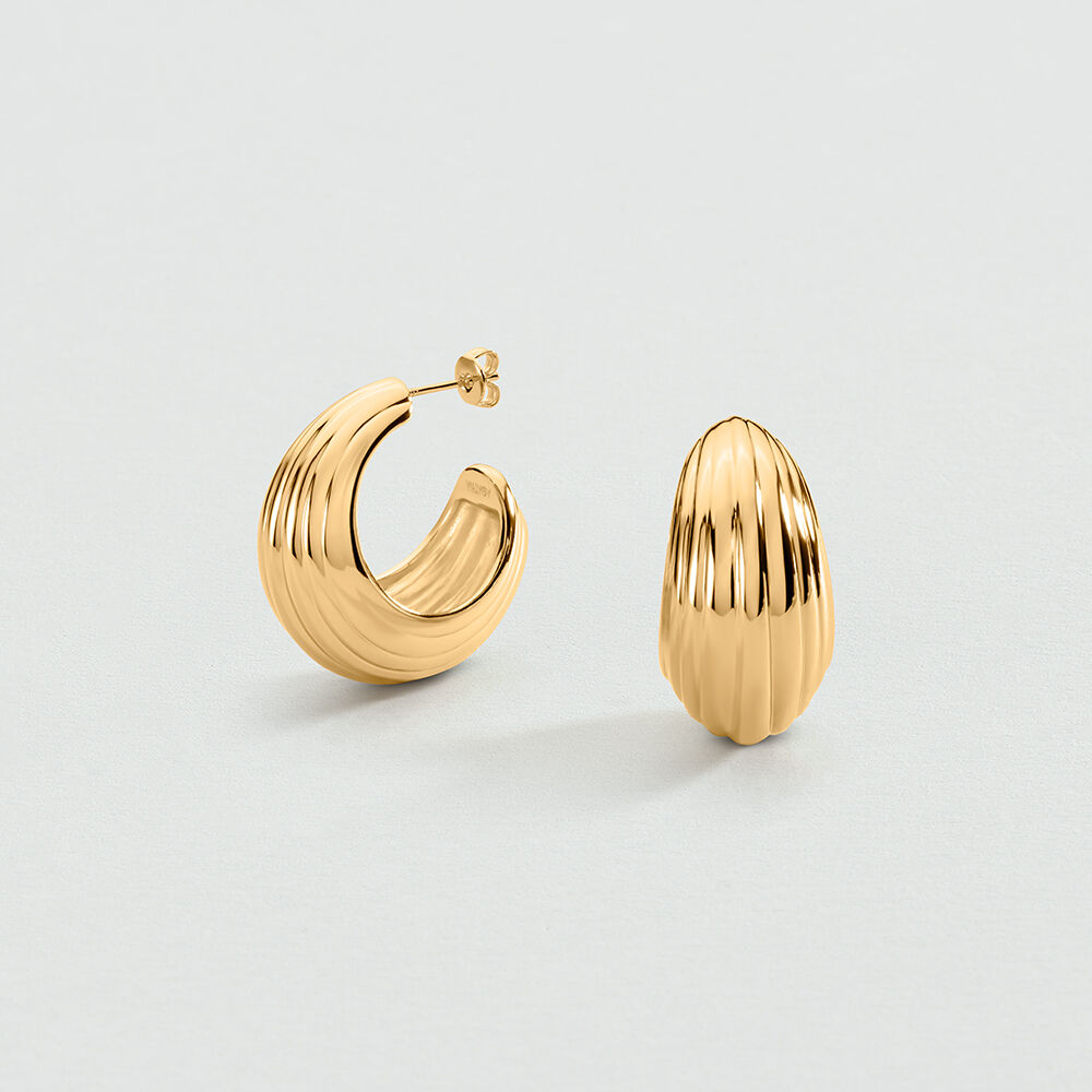 Hoops MADELEINE - Golden - Earrings  | Agatha