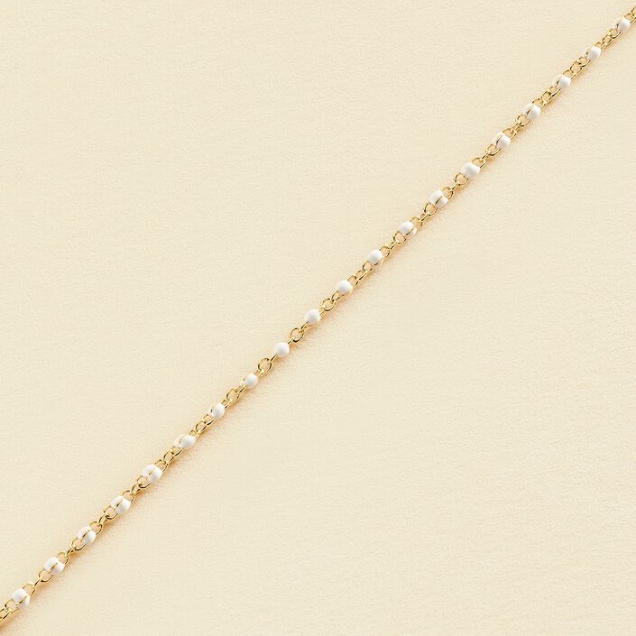 Link bracelet SMARTY - White / Gold - All bracelets  | Agatha