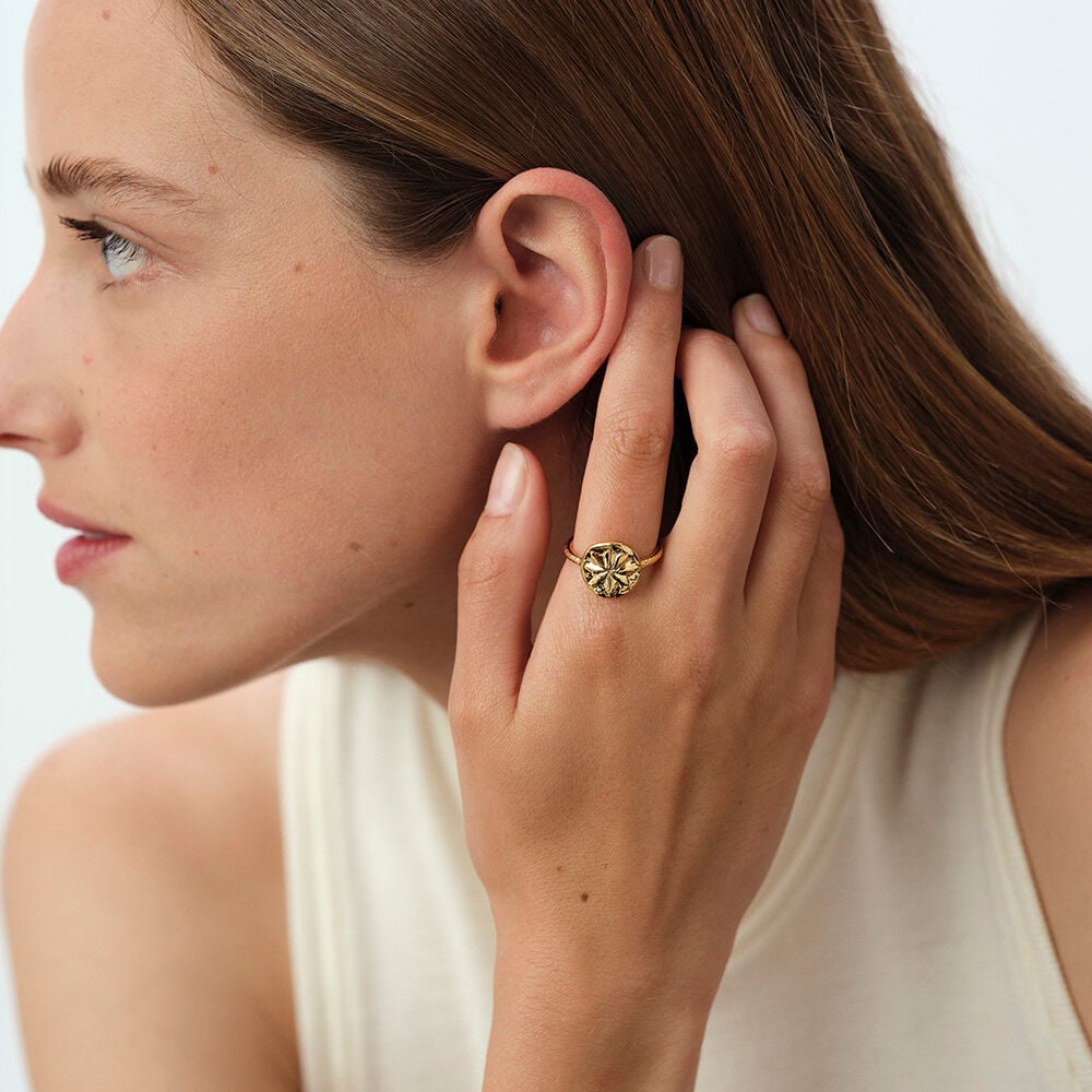 Thin ring PONT DES ARTS - Golden - Atelier parisien  | Agatha