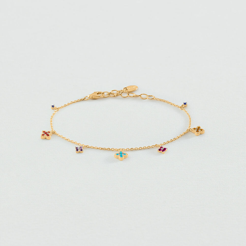 Link bracelet BELOVED - Multicolor / Gold - Bracelets  | Agatha