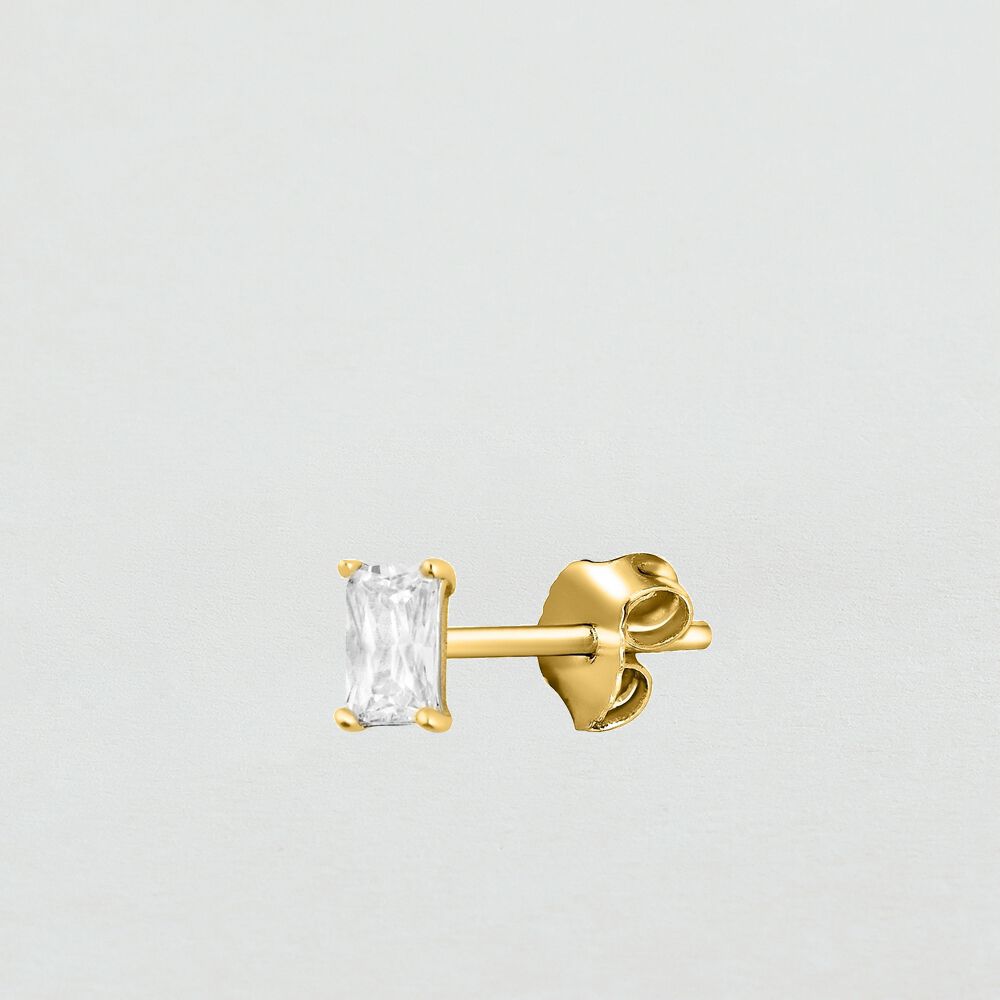 Piercing stud EMERALD - Crystal / Golden - Outlet  | Agatha
