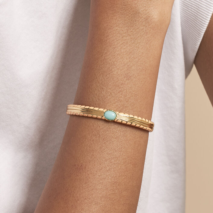 Bangle ARLEQUIN - Orange / Gold - All jewellery  | Agatha