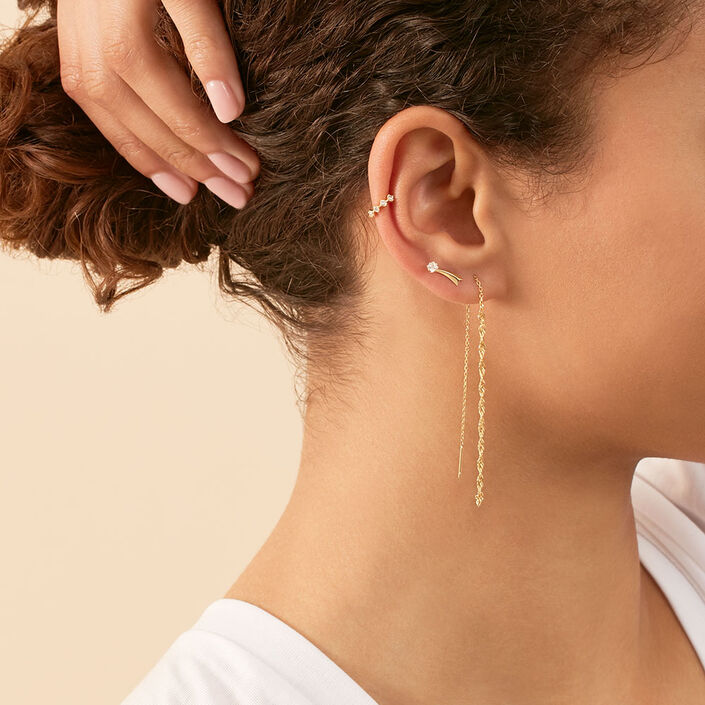 Ear cuff OFEE - Crystal / Golden - All jewellery  | Agatha
