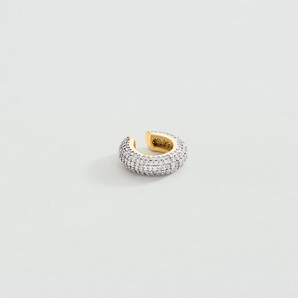 Ear cuff DANAE - Crystal / Golden - Ear cuff  | Agatha