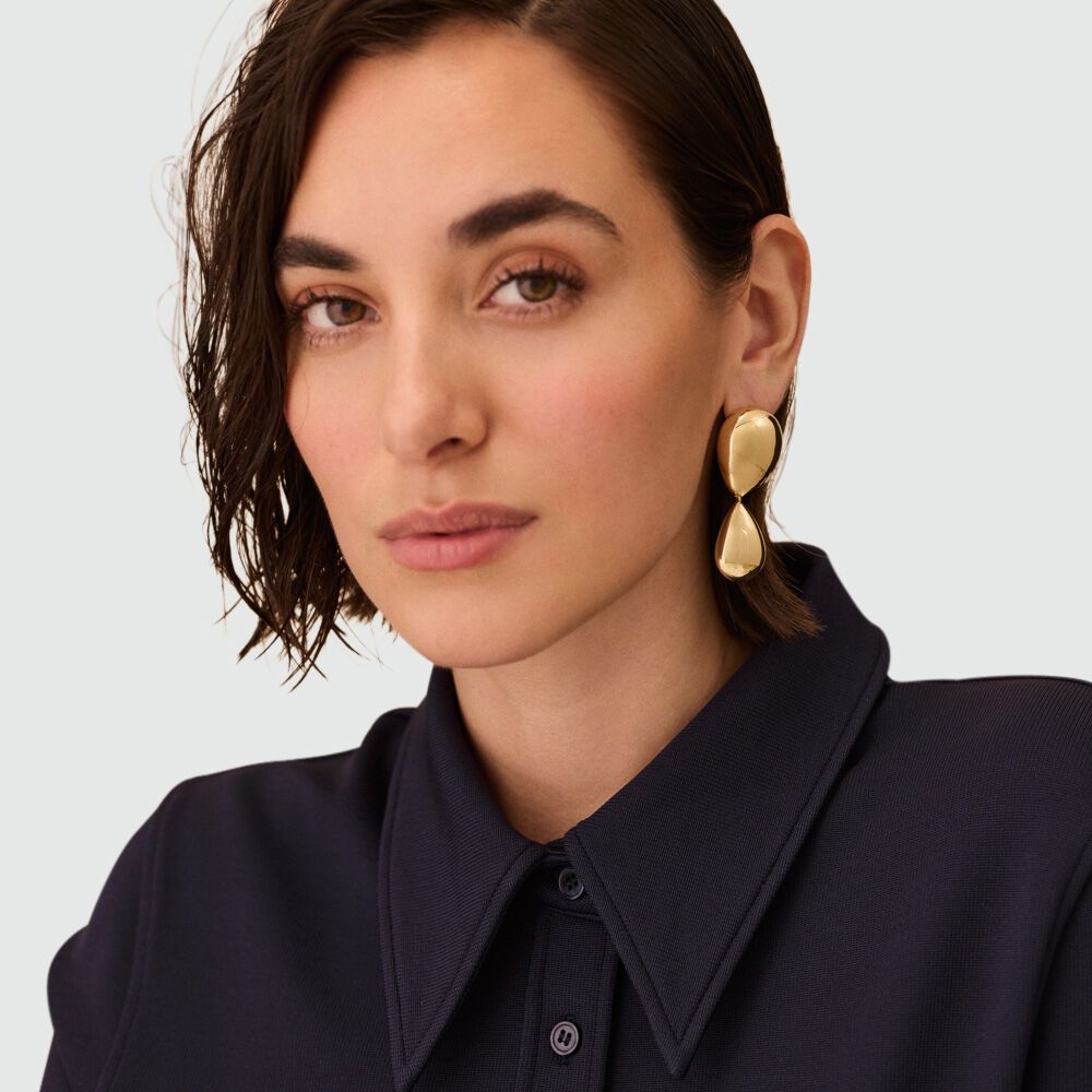 Long earrings DANAE - Golden - Earrings  | Agatha
