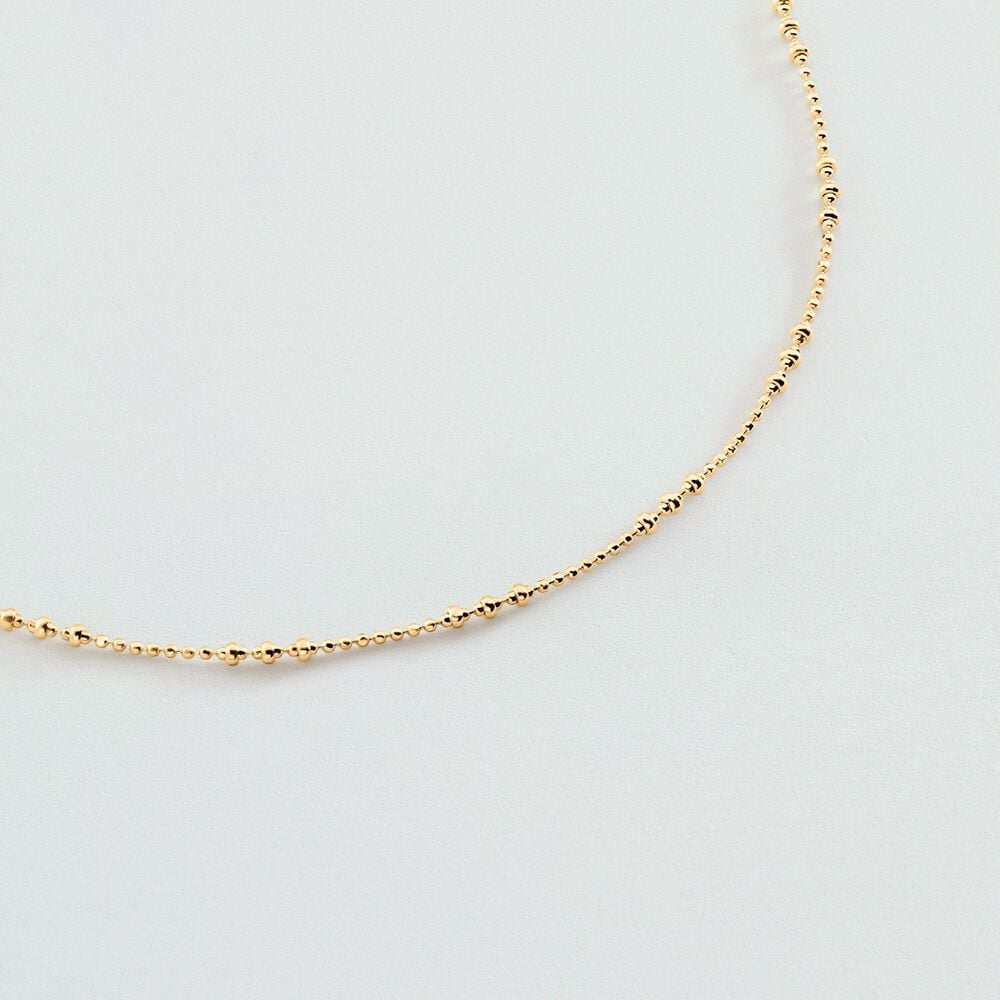 Long necklace CHAÎNE BOULE - Golden - Jewellery  | Agatha
