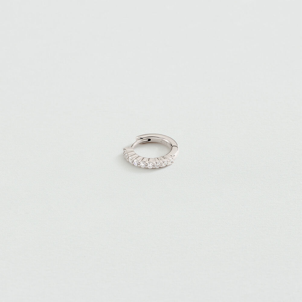 Hoops MIX & MATCH - Crystal / Silver - Earrings  | Agatha