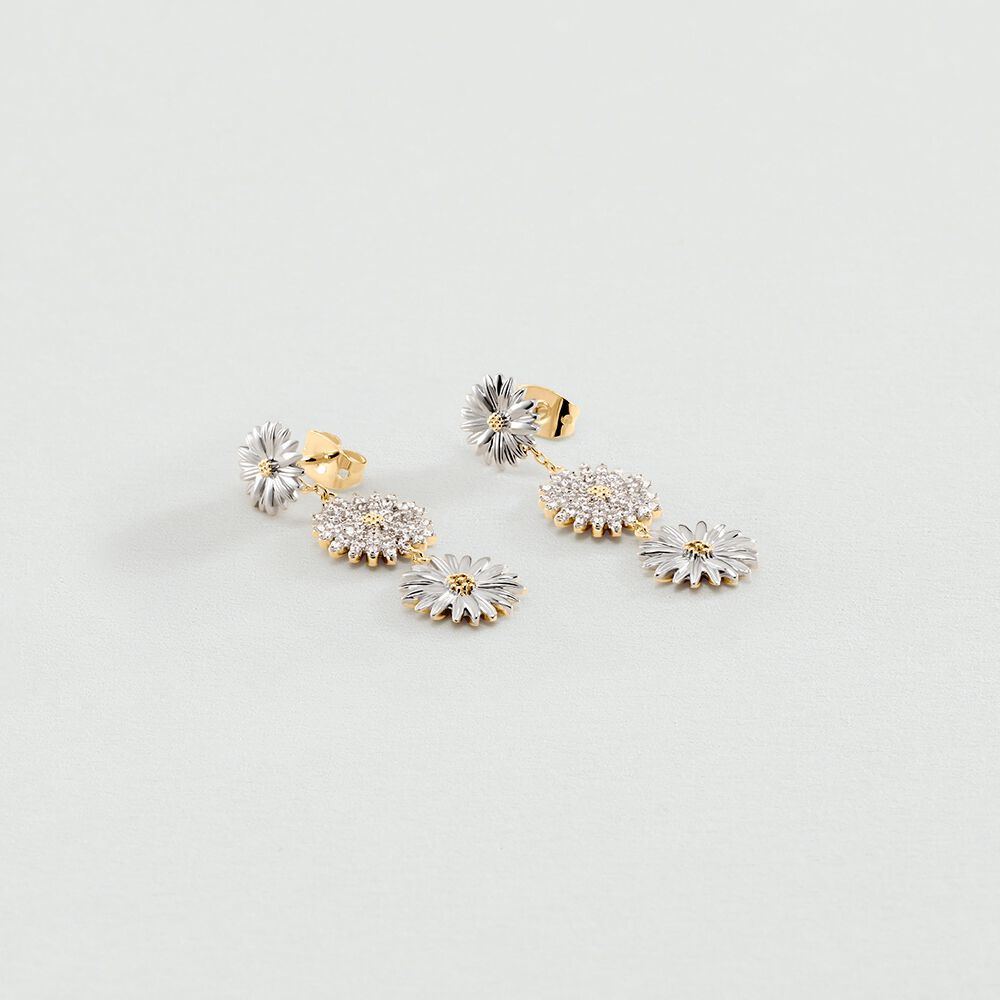Long earrings BLOSSOM - Gold / Silver - Earrings  | Agatha