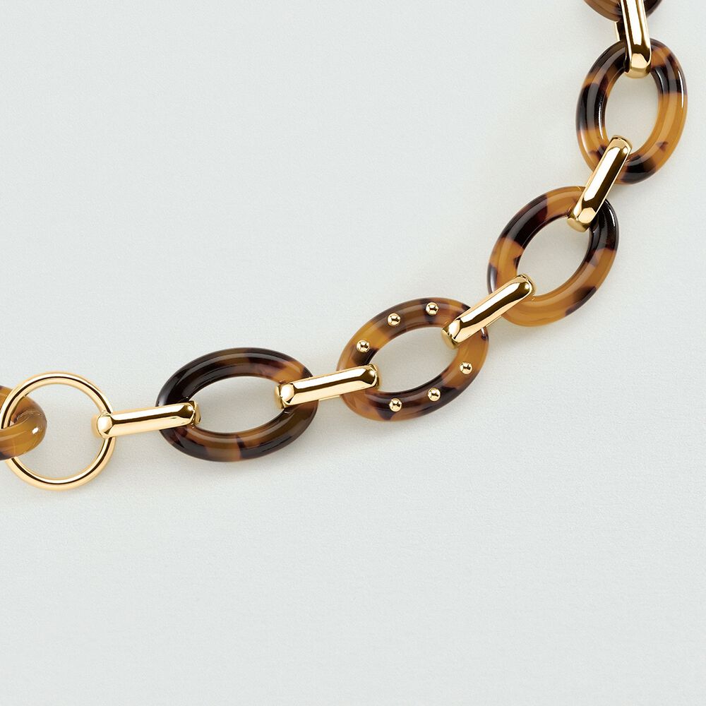 Mid-length necklace BOUCLE - Scale / Golden - Jewellery  | Agatha
