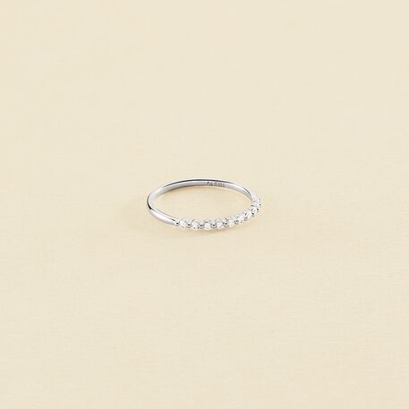Thin ring BELOVED - Crystal / Silver - All jewellery  | Agatha