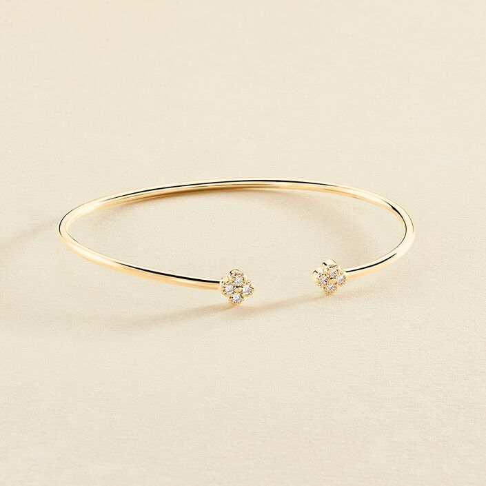 Bangle BELOVED - Crystal / Golden - All jewellery  | Agatha