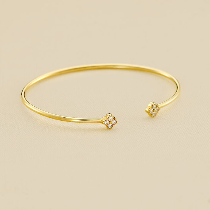 Bangle BELOVED - Crystal / Golden - All jewellery  | Agatha