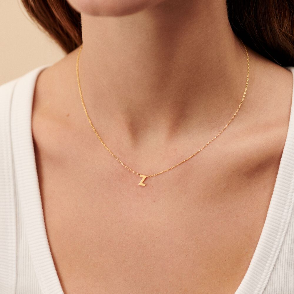 Choker necklace ABC - Golden - ABC  | Agatha