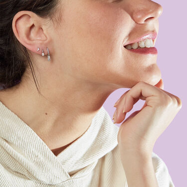 Ear cuff SNAKY - Crystal / Silver - All jewellery  | Agatha