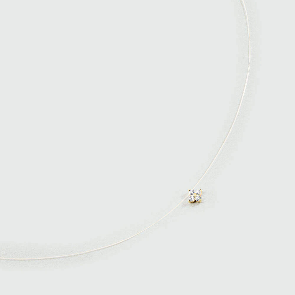 Choker necklace BELOVED - Crystal / Golden - Beloved  | Agatha