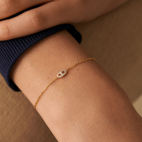 Link bracelet ETREINTE - Silver / Gold - All bracelets  | Agatha