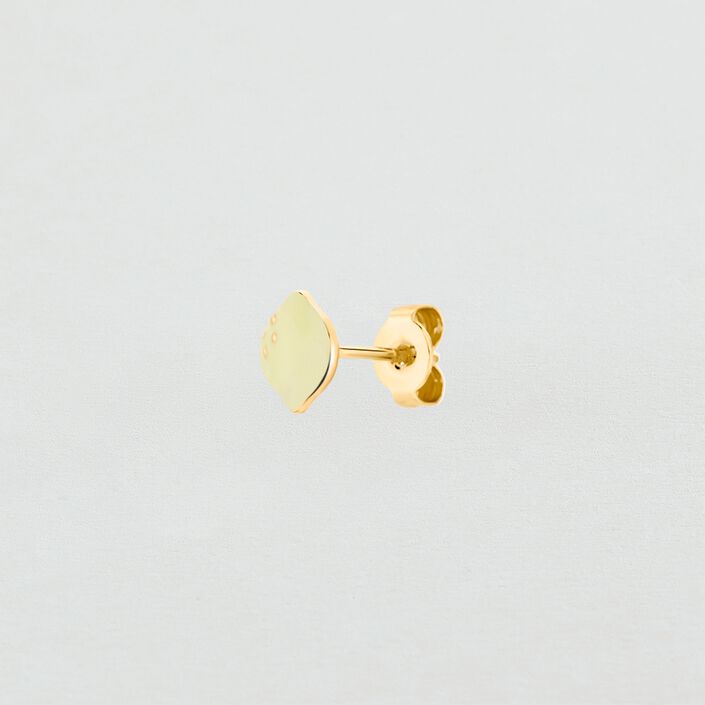 Piercing stud LEMON - Yellow / Golden - All jewellery  | Agatha