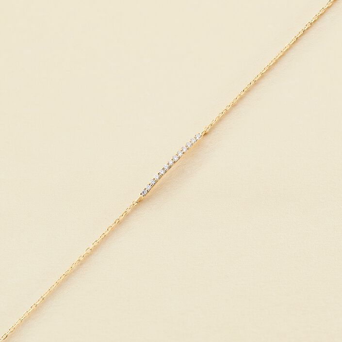 Link bracelet BARSHINE - Crystal / Golden - All bracelets  | Agatha