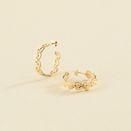 Hoops BLOSSOM - Golden - All jewellery  | Agatha
