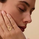 Thin ring TRESSE - Golden - All jewellery  | Agatha
