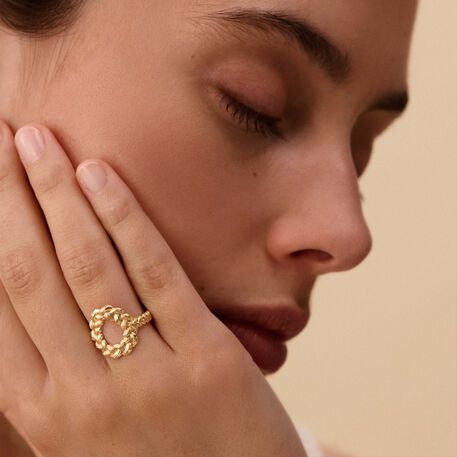 Thin ring RIN3TRESSE - Golden - Jewelry  | Agatha