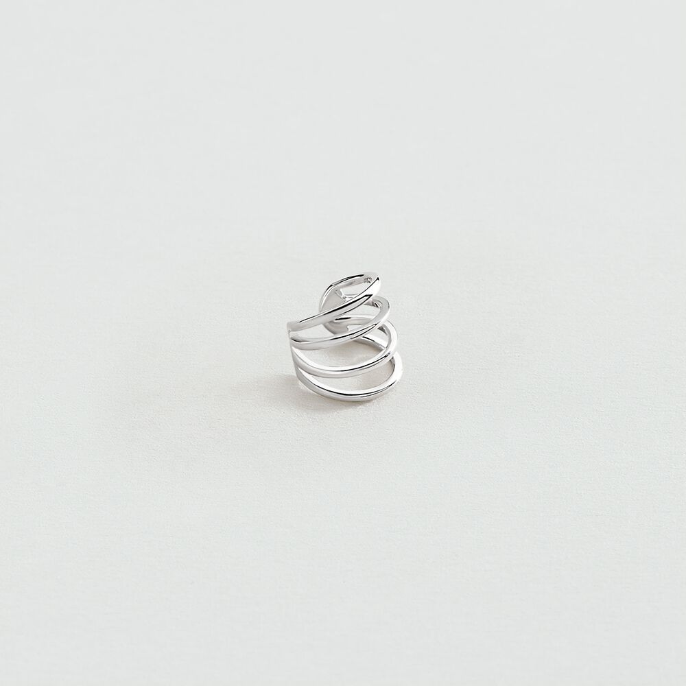 Ear cuff AROS - Silver - Ear cuff  | Agatha
