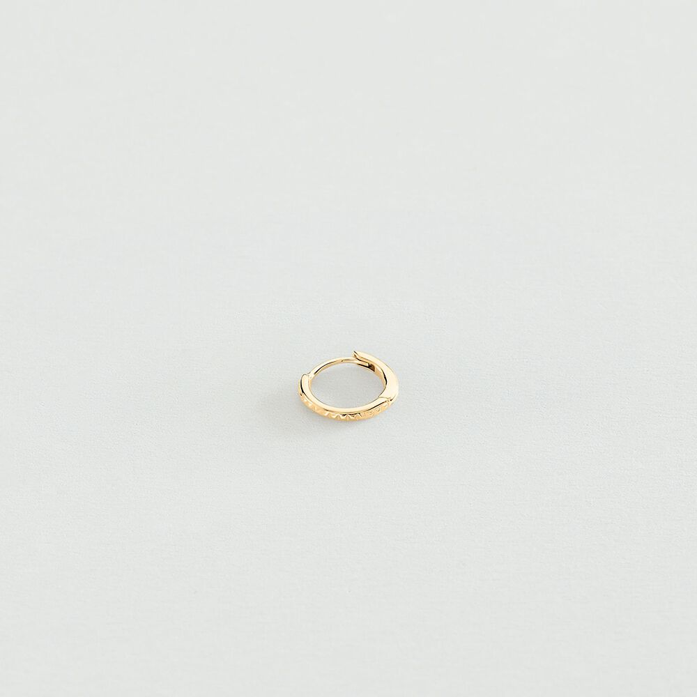 Hoop piercing DENTADO - Golden - Hoop piercing  | Agatha