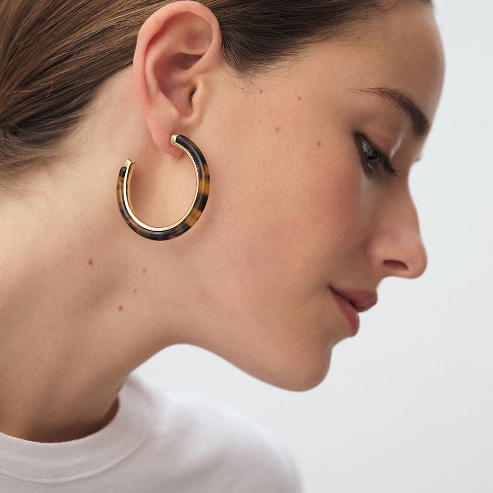 Hoops PALAIS ROYAL - Scale / Golden - Boucle  | Agatha