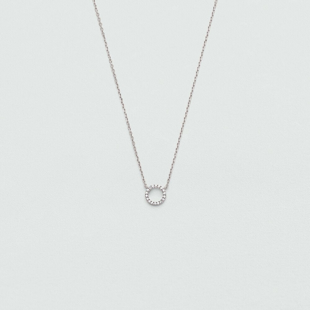 Choker necklace RONDOU - Crystal / Silver - Choker necklace  | Agatha