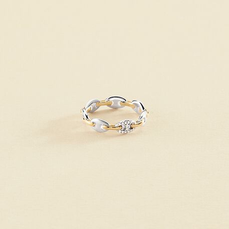 Thin ring ETREINTE - Silver / Gold - All jewellery  | Agatha